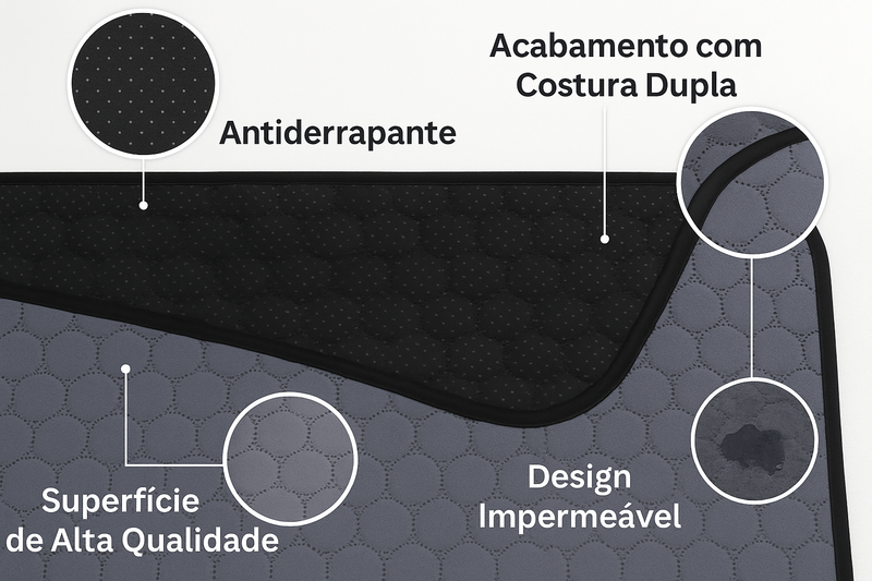 Esteira de Cama Pet 100% Algodão - Conforto Natural e Lavável