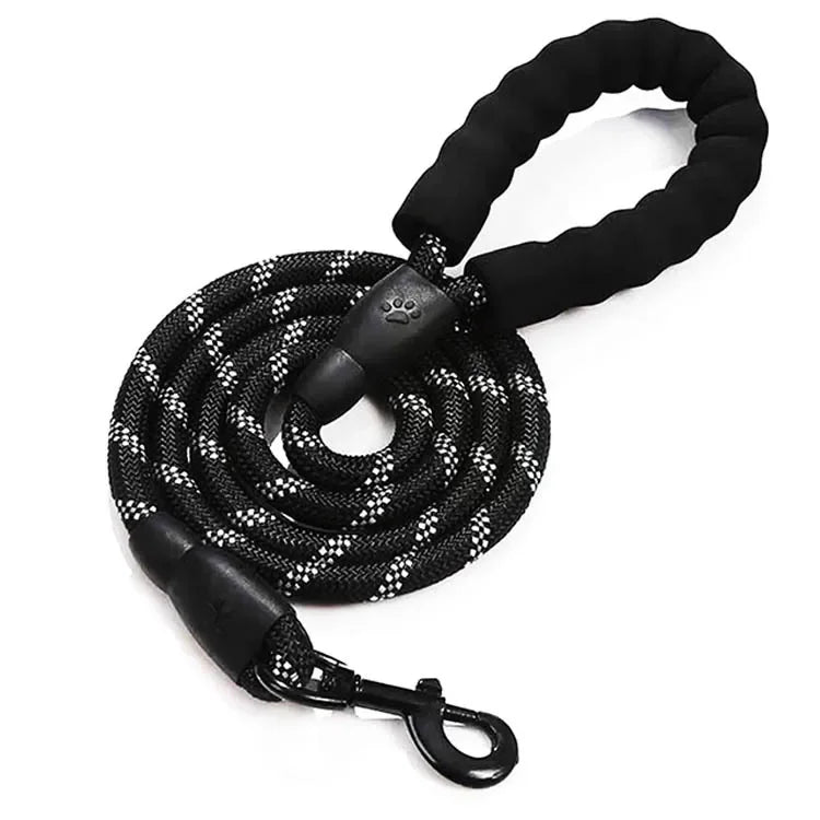 Trela forte para cães, trela reflexiva para animais de estimação, para grande, pequeno, médio, arrasto, reboque, golden retriever