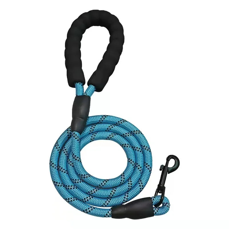 Trela forte para cães, trela reflexiva para animais de estimação, para grande, pequeno, médio, arrasto, reboque, golden retriever