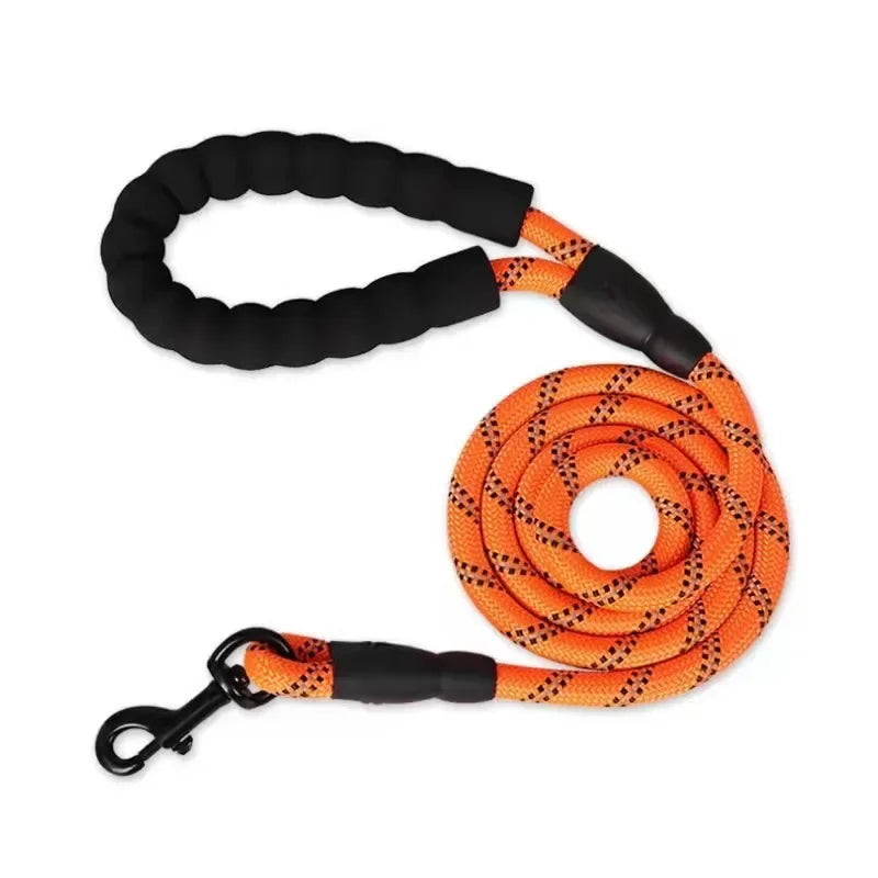 Trela forte para cães, trela reflexiva para animais de estimação, para grande, pequeno, médio, arrasto, reboque, golden retriever